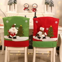 Goodhd Коледна стриен стол Капак Банкет Парти седалка Покритие на уплътнение на домашна украса
