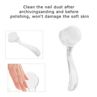 Четка за прах за нокти на тебру, мека четка за почистване на прах за нокти за нокти за прах за отстраняване на прах