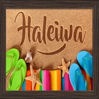 Haleiwa, Hawaii - Flip Flops on Beach - Фотография на фенер