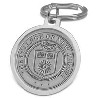 Сребърен колеж на Ню Джърси Лъвовете с разделителна жилава Key Ring