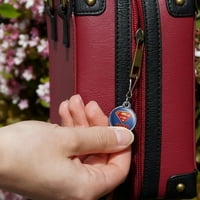 Superman Super Dad Shield Logo яке чанта чанта за чанта багаж раница с цип издърпайте чар