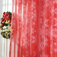 Wozhidaoke Home Decor School Schoolded Compescile Crives Flake Curtain Tulle Christmas декорации