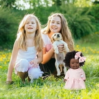 Aoksee Education Toy Clearance, подаръци за семейство, черни бебешки кукли с дрехи A, Frican реалистичен бебешки подарък за миене за деца момичета