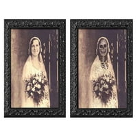 Kiewfjdk стикер за стена Hallwee Gift Horror Picture Frame Lenticular 3D Промяна на лицето Страшни портрети Призраци Spooky