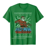 JHPKJHO MAN SANTA CLAUS Коледна тениска Ново пристигане първокласна памучна тениска за мъже луксозна тениска камисета камиса преобладава