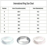 Zttd силиконов пръстен широк пръстен йога пръстен спортен пръстен перлен ярък силиконов пръстен серия