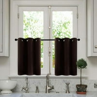 Солиден слънцезащитен крем завеса панел затъмнение завеса късо вида стая завеса rod rock style стил завеса кухня хол декор