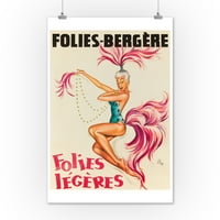 Folies - bergere - folies legeres vintage poster c