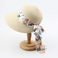Жени шапки Основна обикновена защита от слънцезащита спокойна форма на изпълнение за мъже сгъваеми леки плажни шапки за жени розово