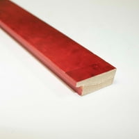 Рамка червено истинска дървесина рамка за картина ширина
