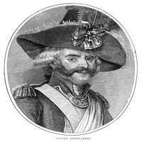 Jean-Baptiste d'Estaing n. Comte Jean-Baptiste-Charles-Henri-Hector D'Estaing. Френски военноморски командир. Гравиране на линия, американска