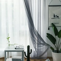 Rosnek sheer voile завеса панел, панели за завеси за пръчки за спалня, кухня и хол, цветове