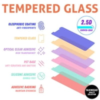 TalkingCase Slim Phone Case, съвместим за Motorola Moto G Stylus 5G Gradient Rainbow Print, W стъклен екран, протектор за леко тегло, гъвкав, мек, САЩ