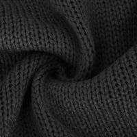Tdoqot есенни пуловери за жени- модна водоласт с дълъг ръкав плетен пуловери за черни размери s